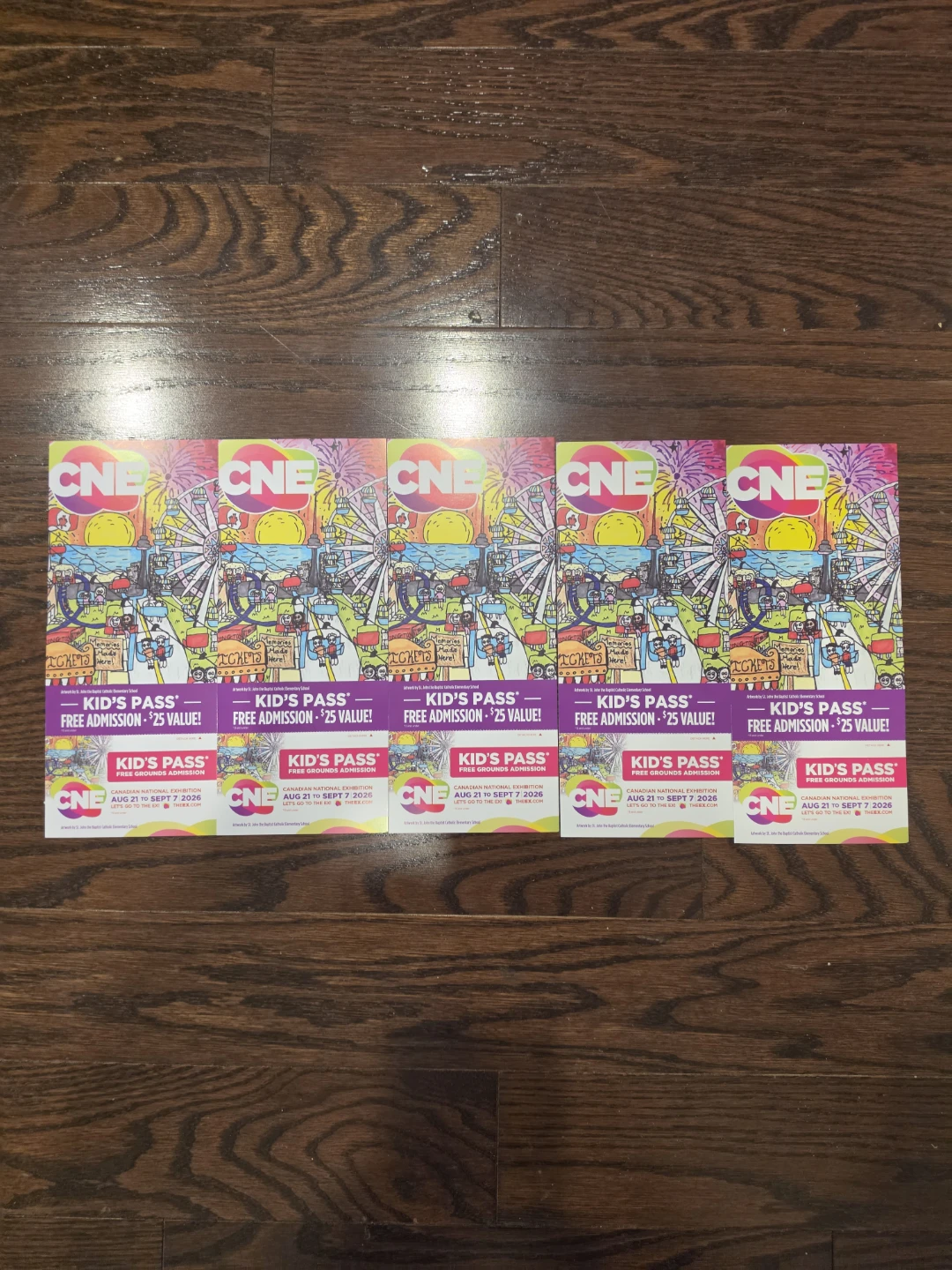5 x CNE Kid's Pass - Free Grounds Admission 2026
