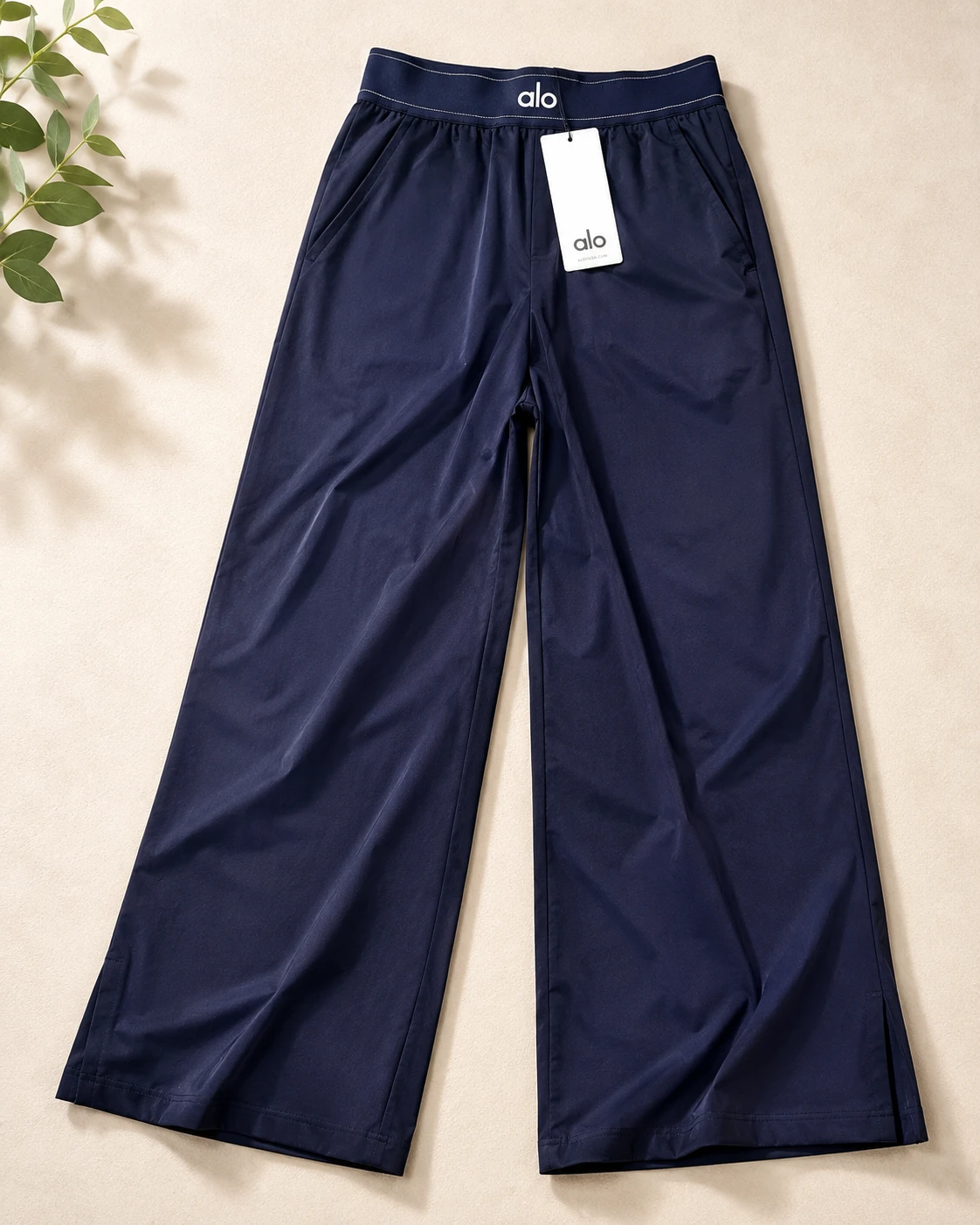 Alo Yoga Navy Wide Leg Pants - photo 2