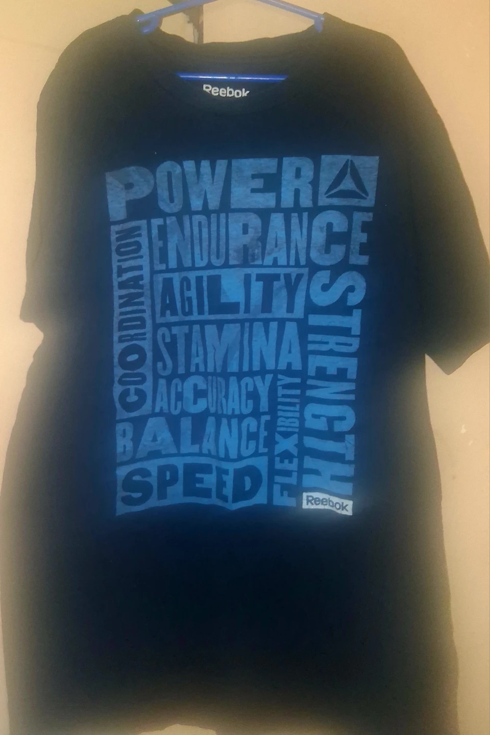 Reebok Men's Black Graphic T-Shirt Size M