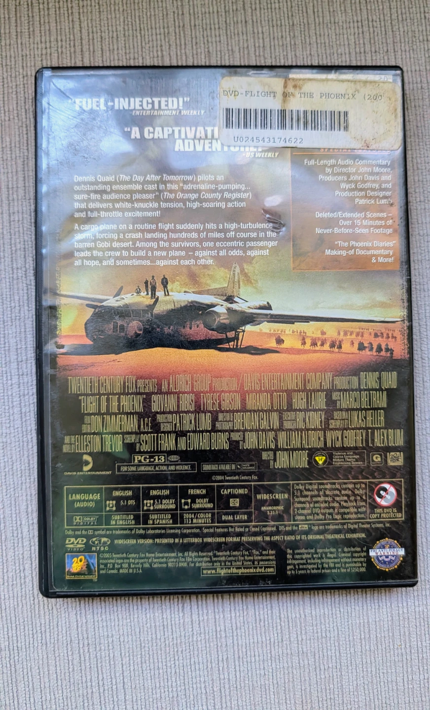 Flight of the Phoenix DVD Movie - photo 2