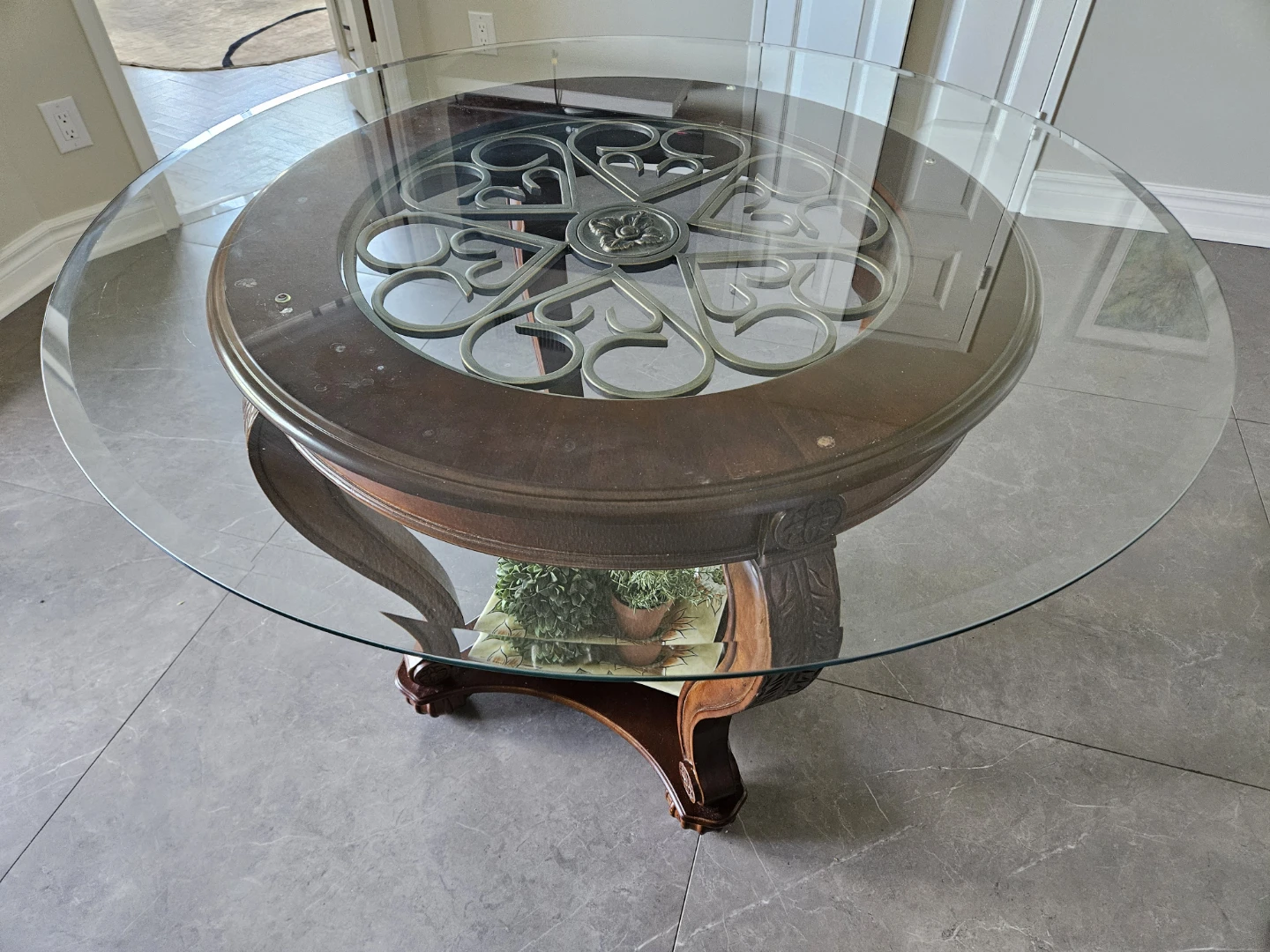 45" ROUND GLASS TABLE TOP