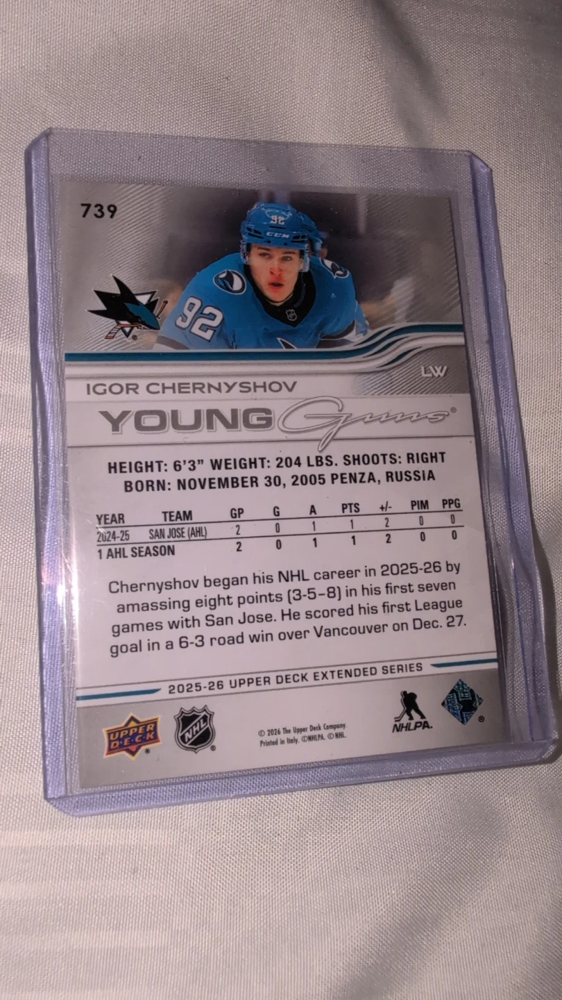 2024-25 Upper Deck Extended - Igor Cheryshov Young Guns - photo 2
