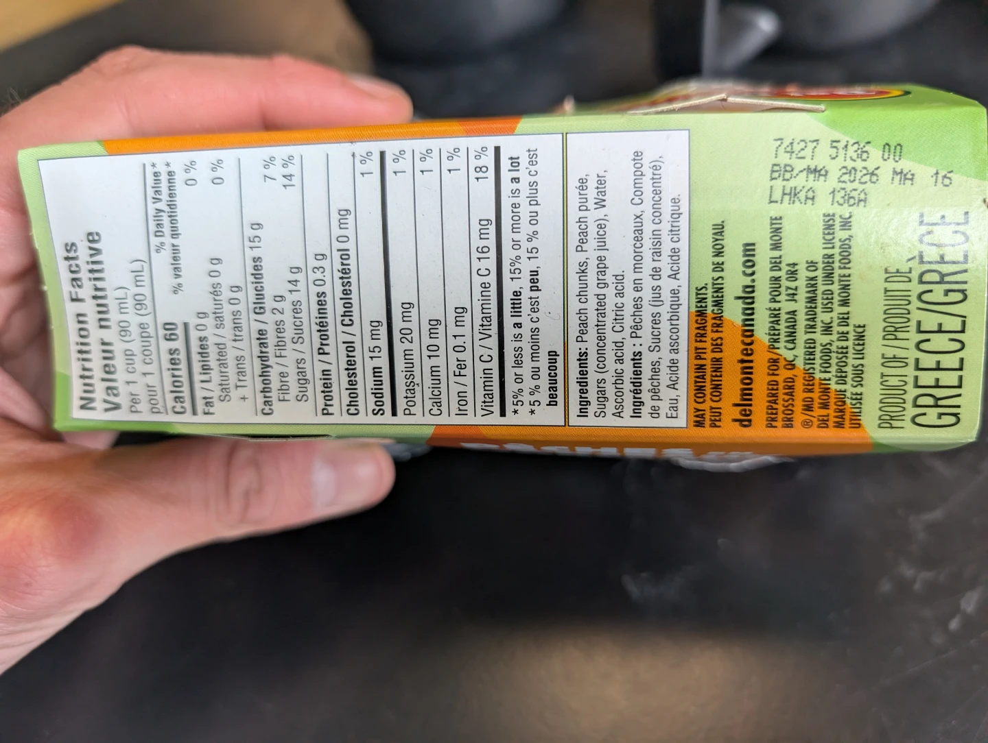Del Monte Peach Chunks in Fruit Purée (4 cups) - photo 2
