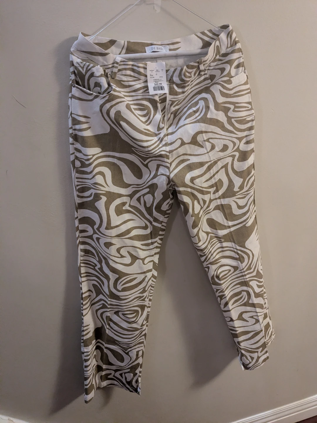 DE BASI Swirl Print Pants