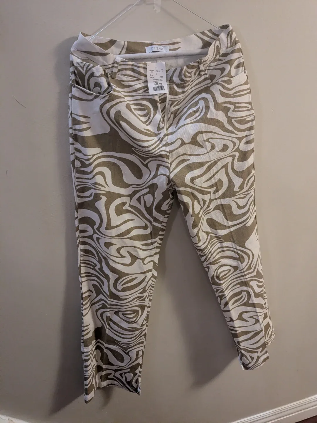 DE BASI Swirl Print Pants