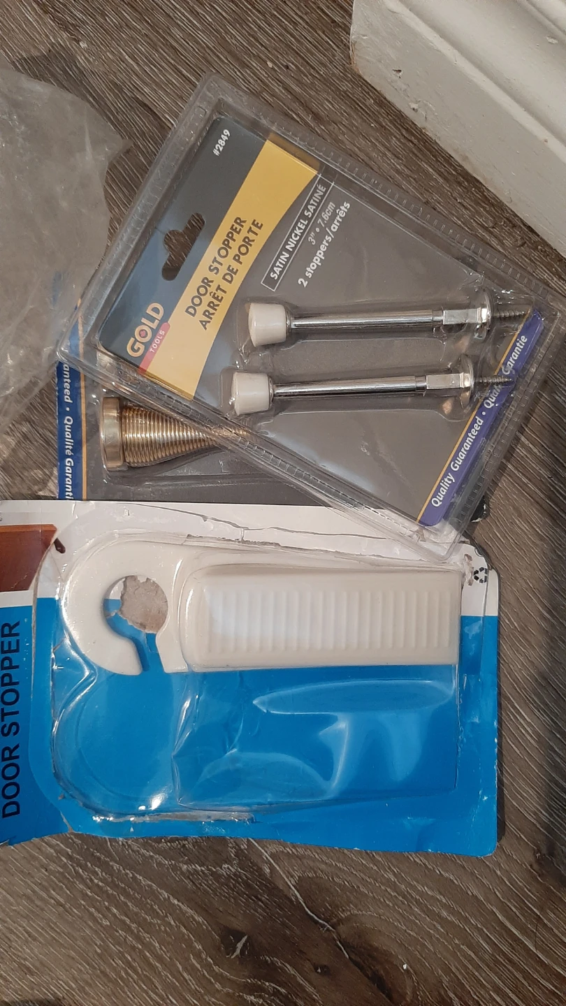 Gold Tools Satin Nickel Door Stoppers (2 Pack)