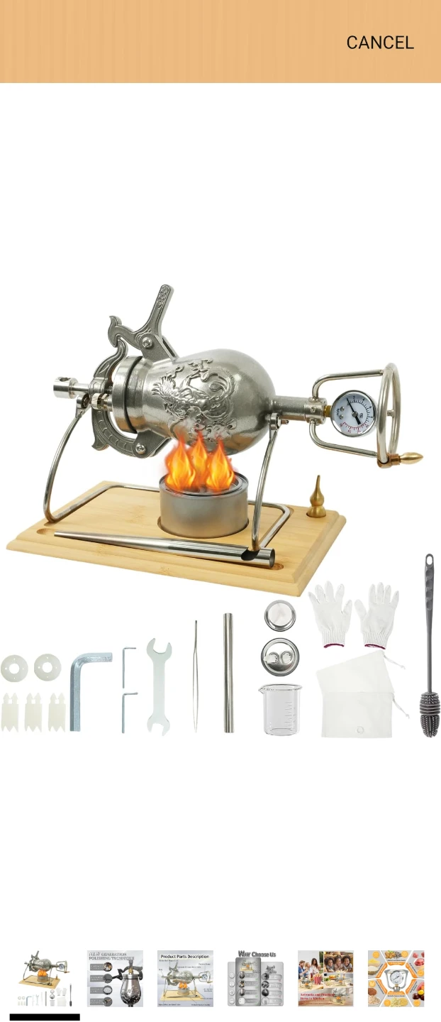 Silver Decorative Pressure Cooker/Popcorn Maker