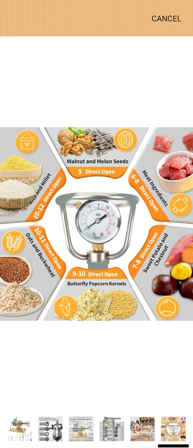 Silver Decorative Pressure Cooker/Popcorn Maker - photo 5
