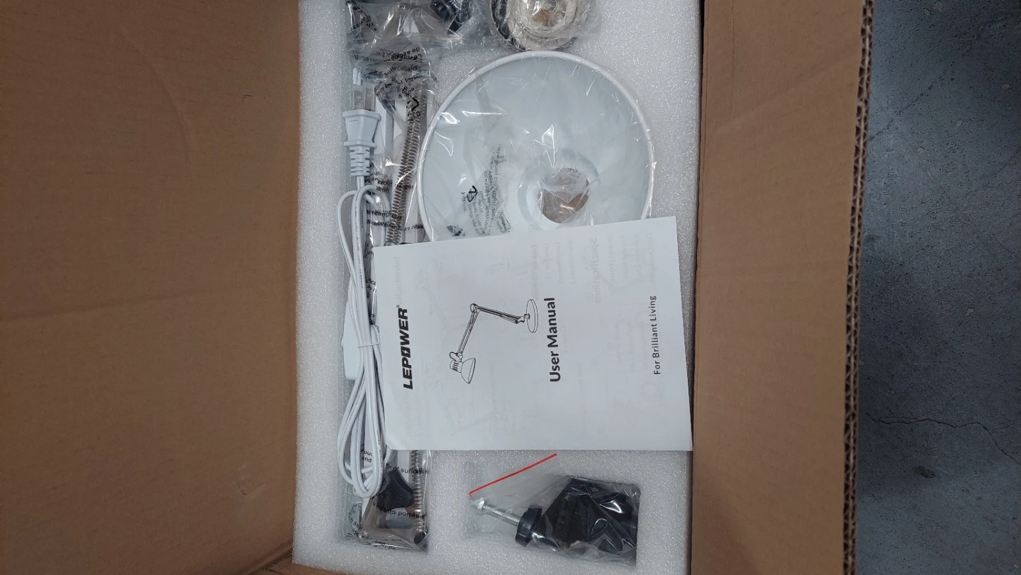 LEPOWER Tall Metal Desk Lamp(white) - photo 2