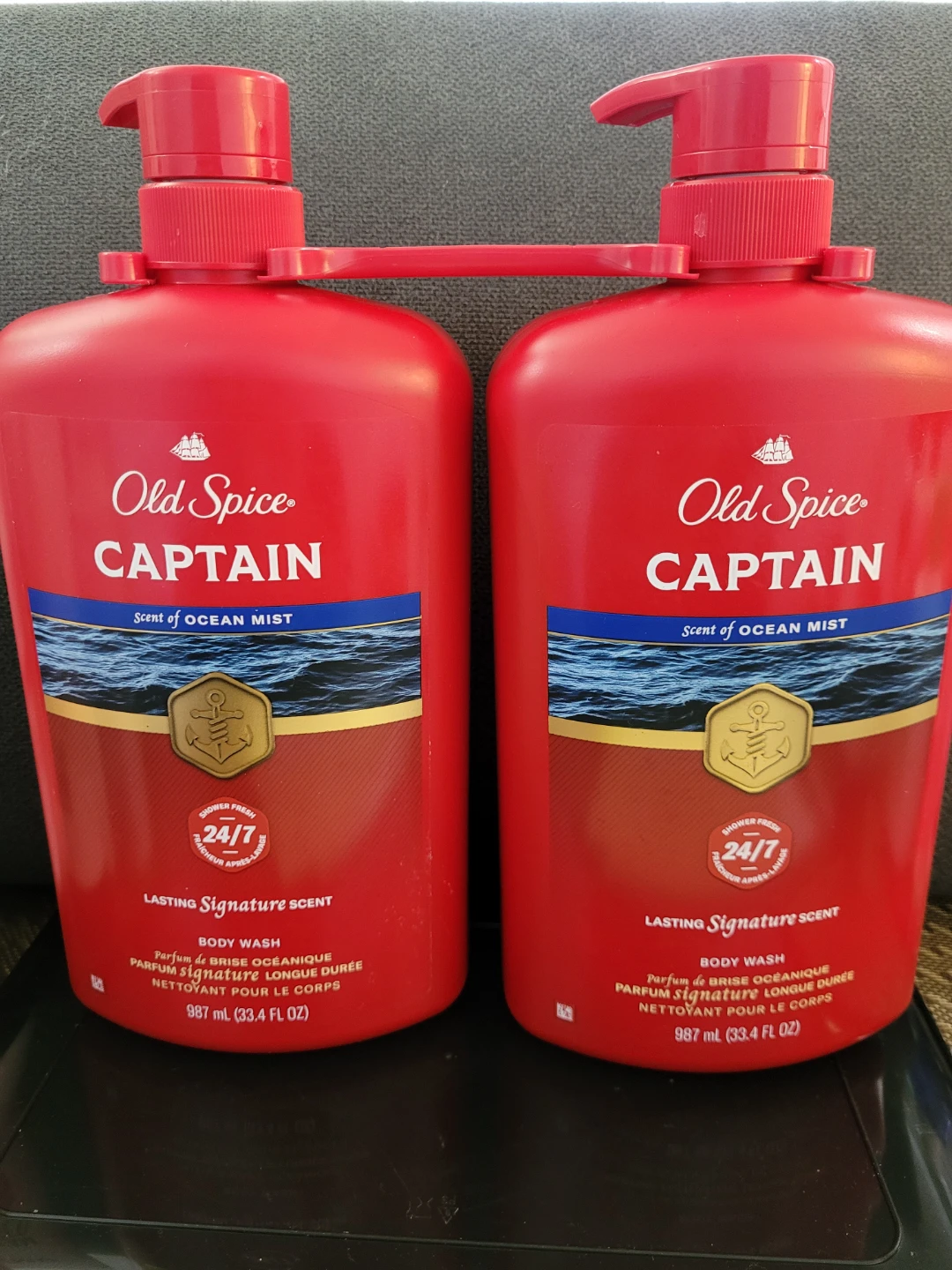 Old Spice Captain Body Wash Twin Pack - Scent of Ocean Mist