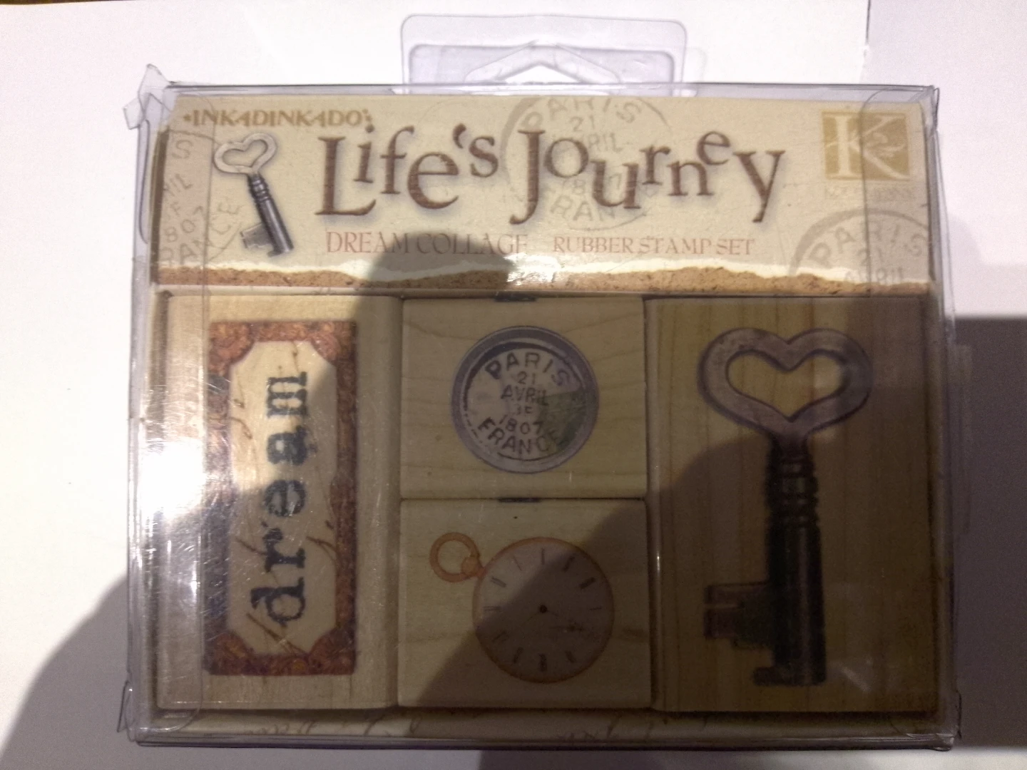 INKADINKADO Life's Journey Dream Collage Rubber Stamp Set ⚽