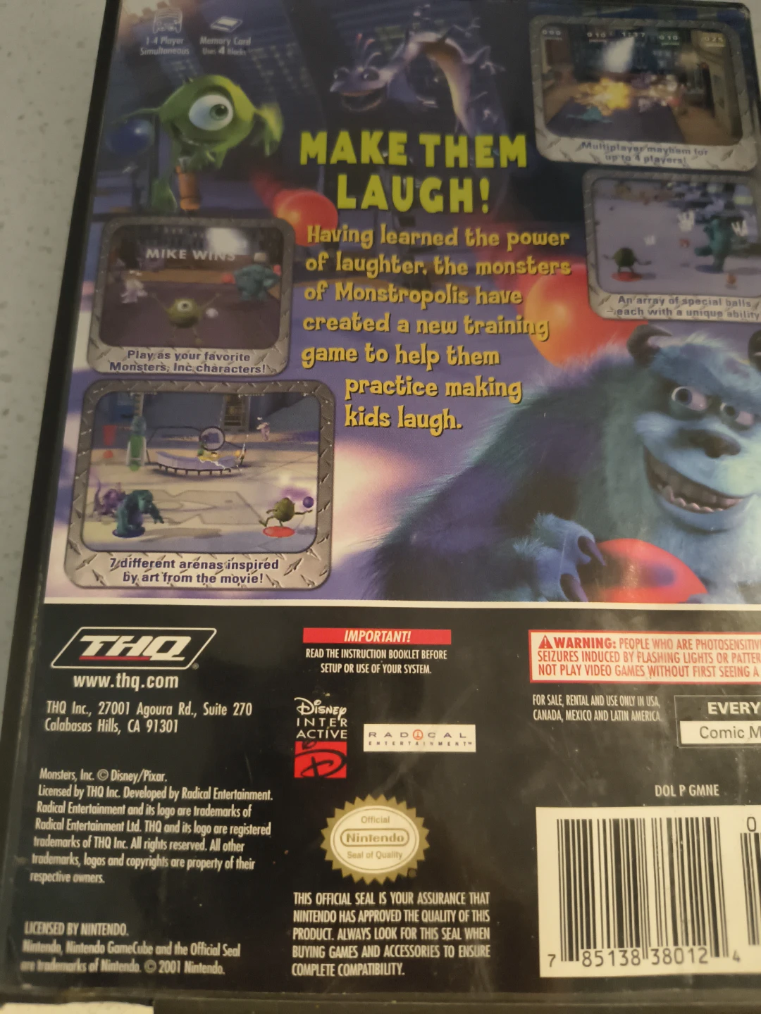 Monsters, Inc. Scream Arena Nintendo GameCube - photo 2