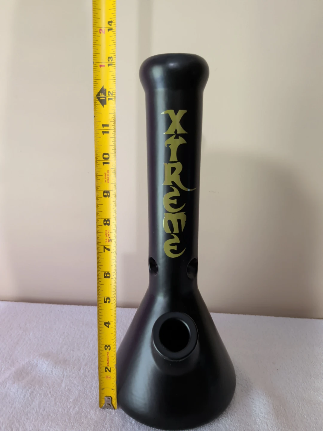 Black Xtreme Beaker Bong 13" - photo 3