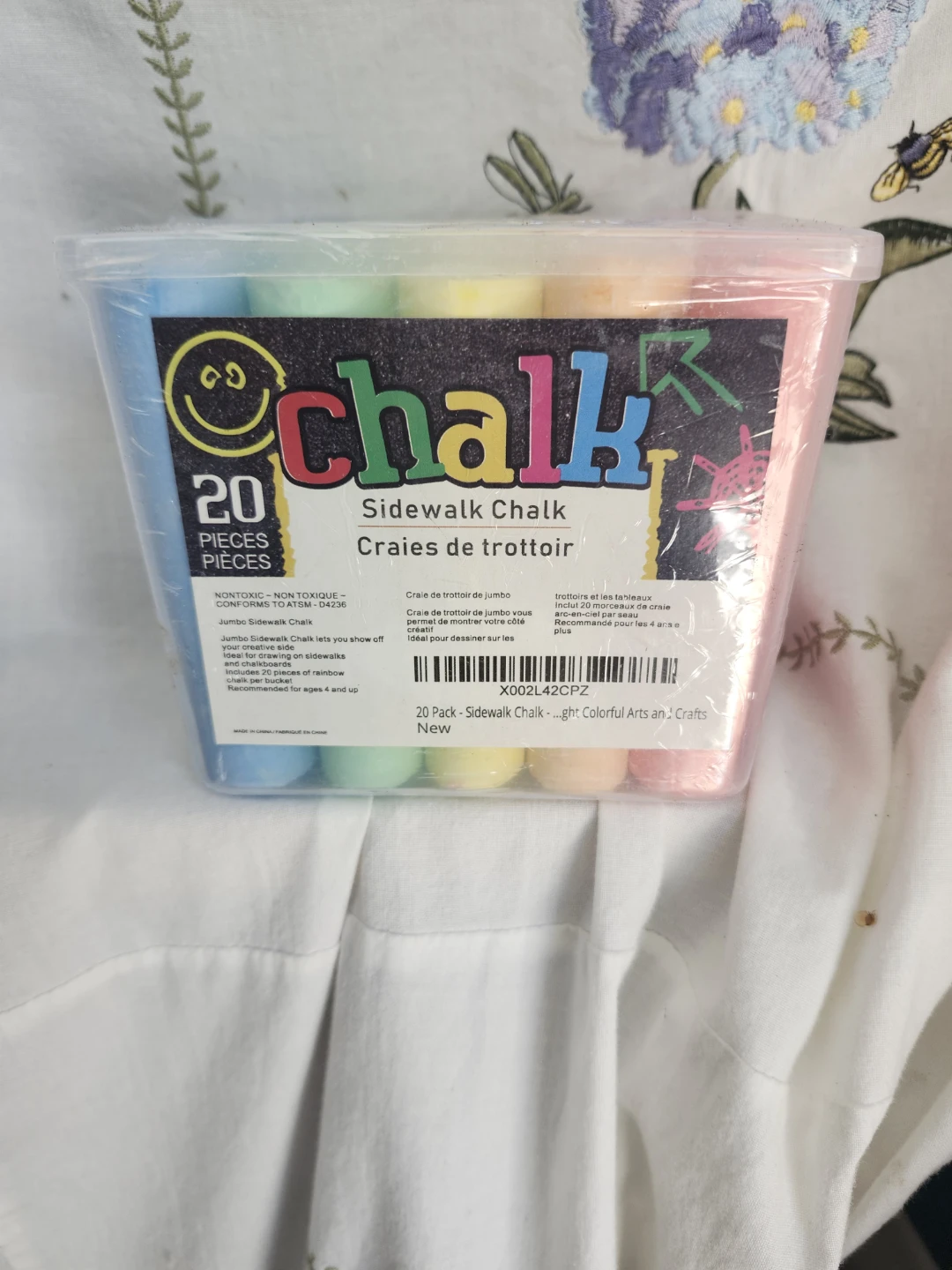 Chalk 20 Piece Sidewalk Chalk Set