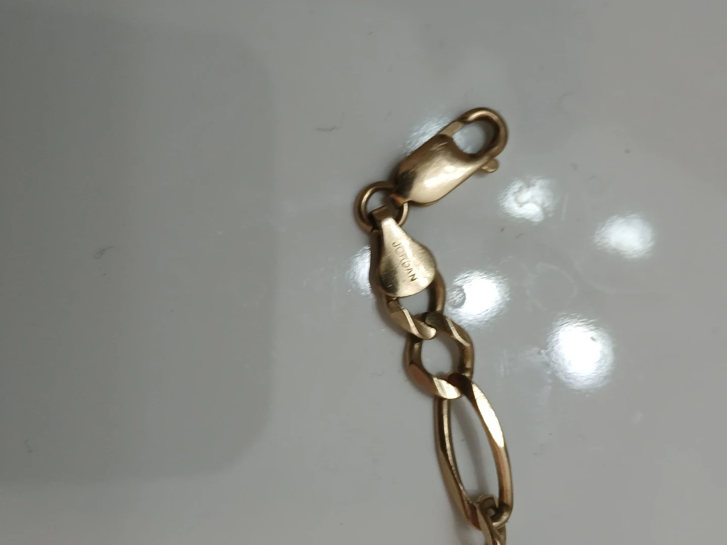 Gold Figaro Chain Bracelet - photo 4
