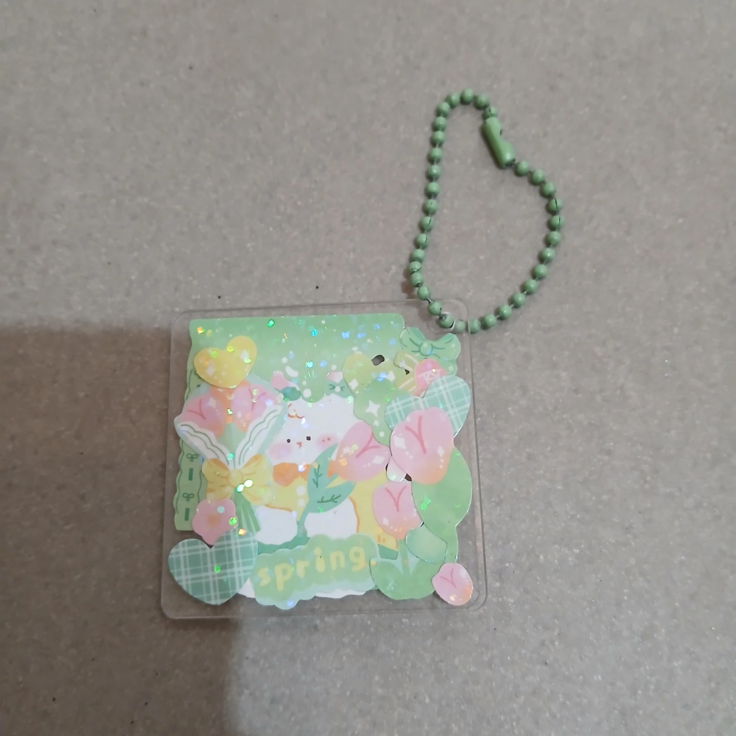 ⚽ Cute Spring Themed Keychain Charm