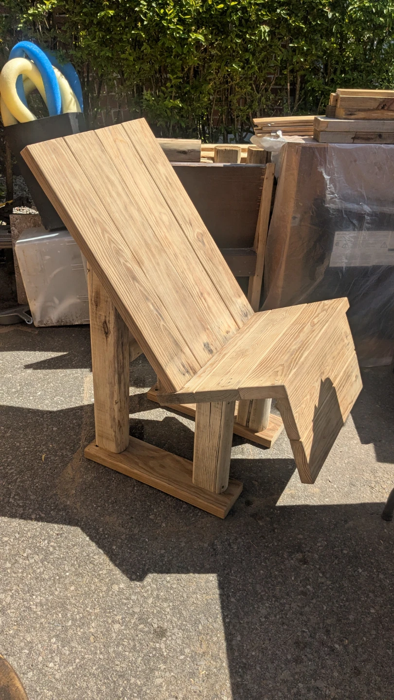 Wooden Adirondack Chair with Cushions - photo 3