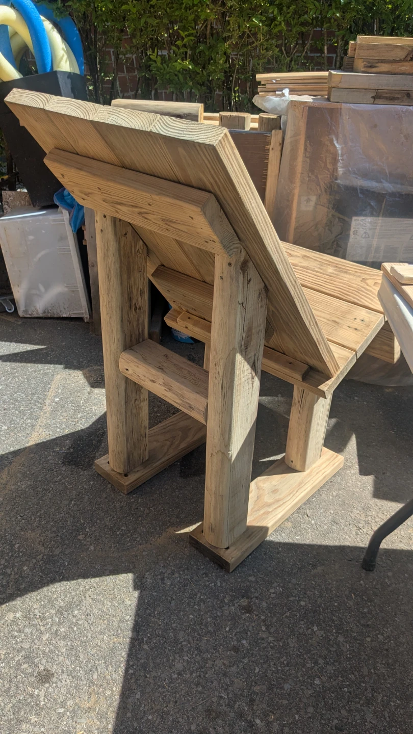 Wooden Adirondack Chair with Cushions - photo 4