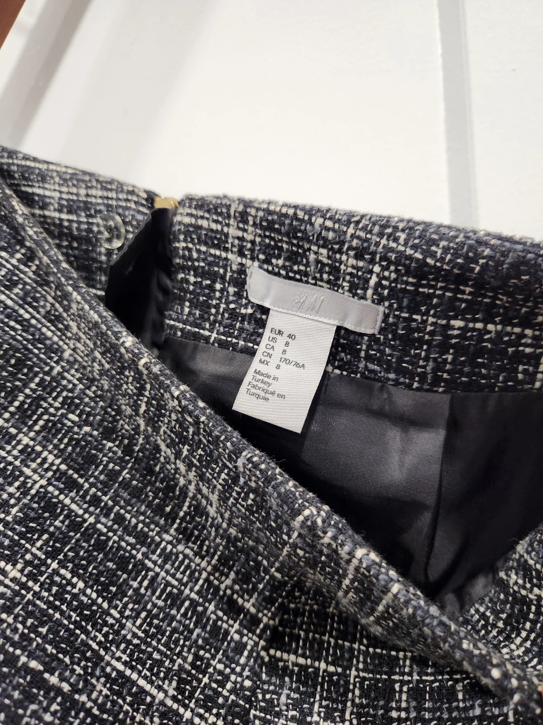 H&M Tweed Mini Skirt ⚽ - photo 3