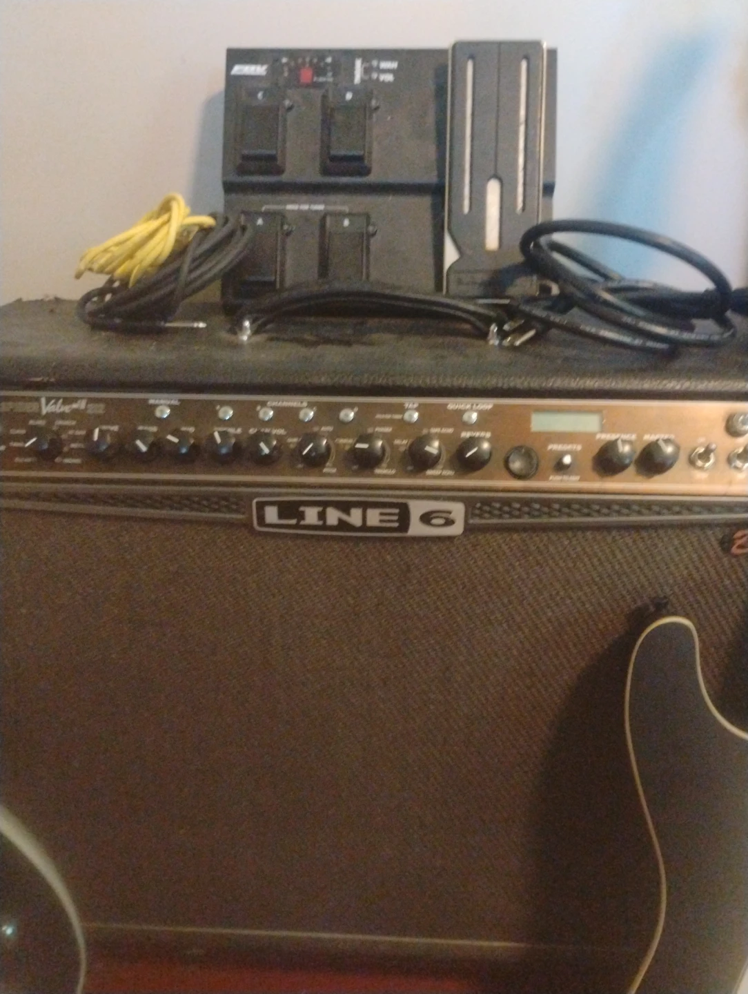 Line 6 Amp and Bogner Tube Amp with pedal,2 electric guitars, - photo 2