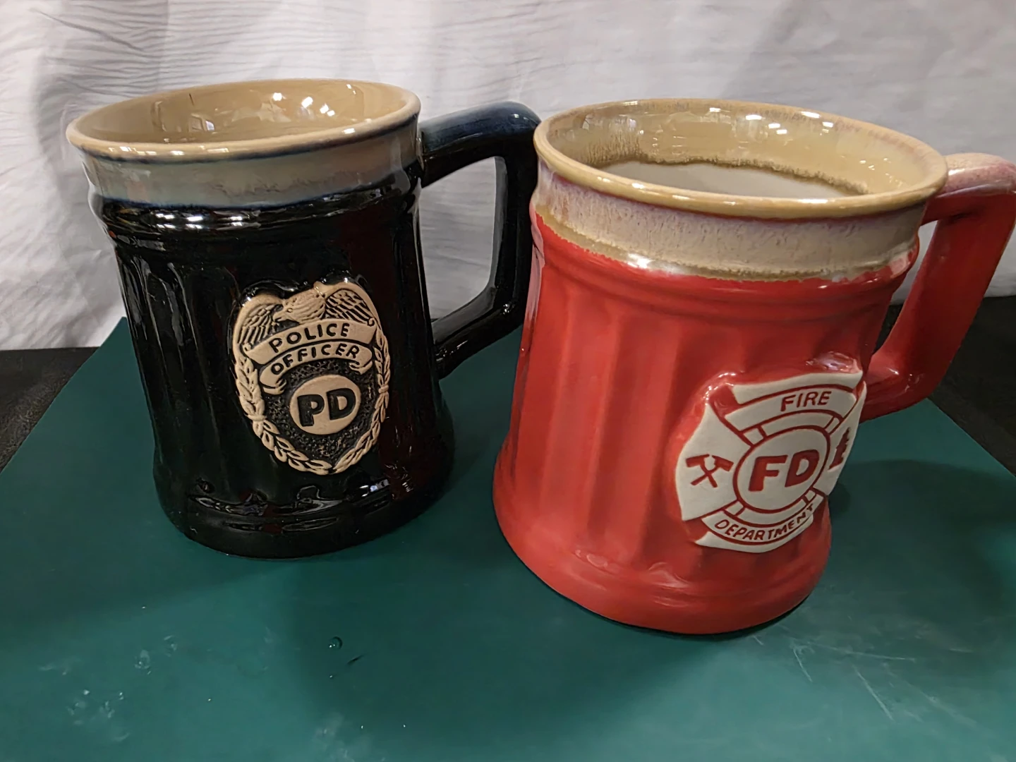 Abbey Press Police and Fire Department Mugs