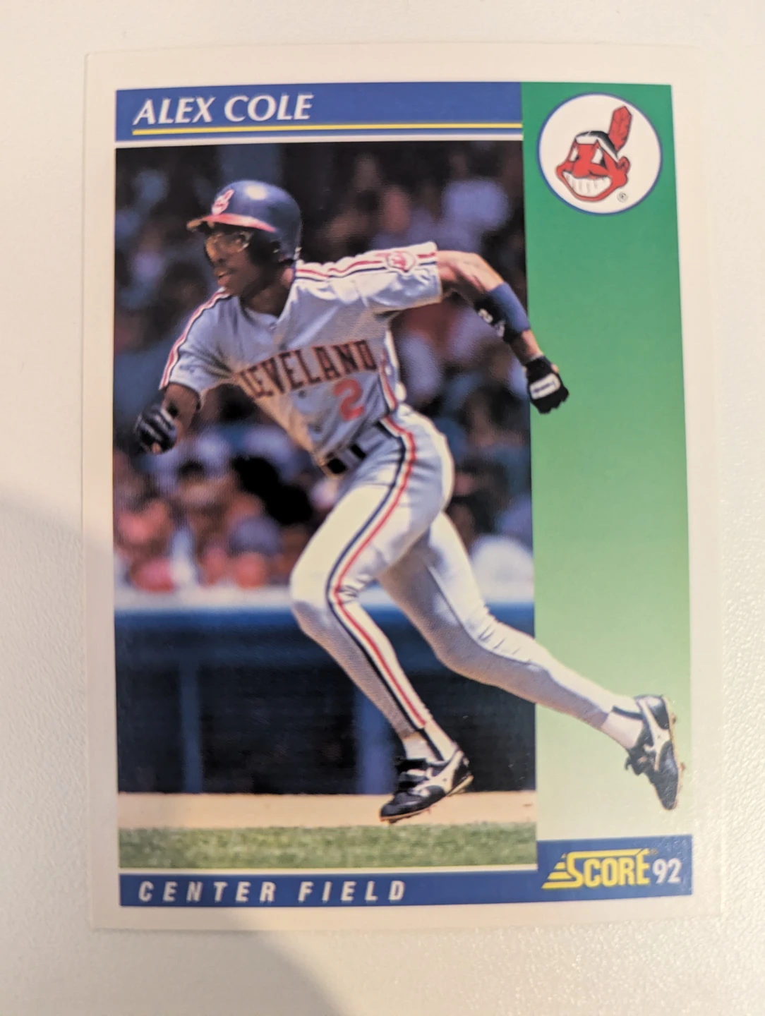 1992 Score Alex Cole Baseball Card ⚽