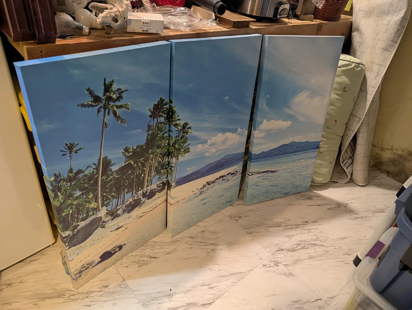 Tropical Beach Canvas Art Set