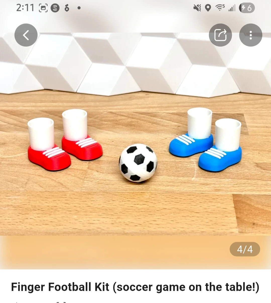 Finger Football Kit - Tabletop Soccer Game⚽️ - photo 2