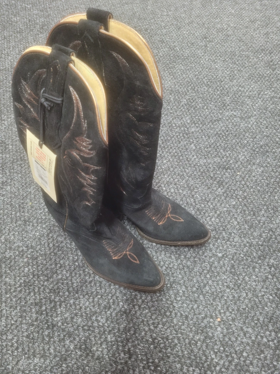Boot Barn Black Suede Cowboy Boots - photo 3