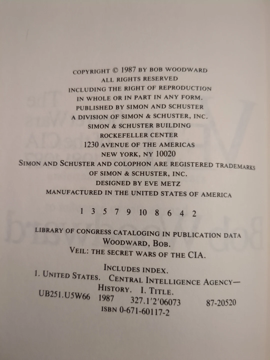 VEIL: The Secret Wars Of The CIA 1981-1987 - photo 4