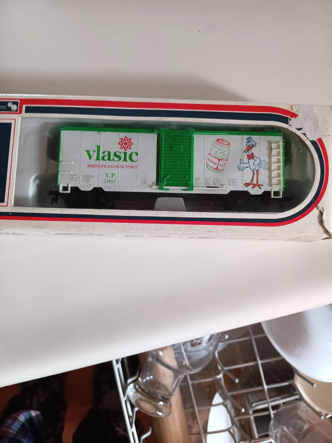 Life-Like 8483 Vlasic Box Car Train Car