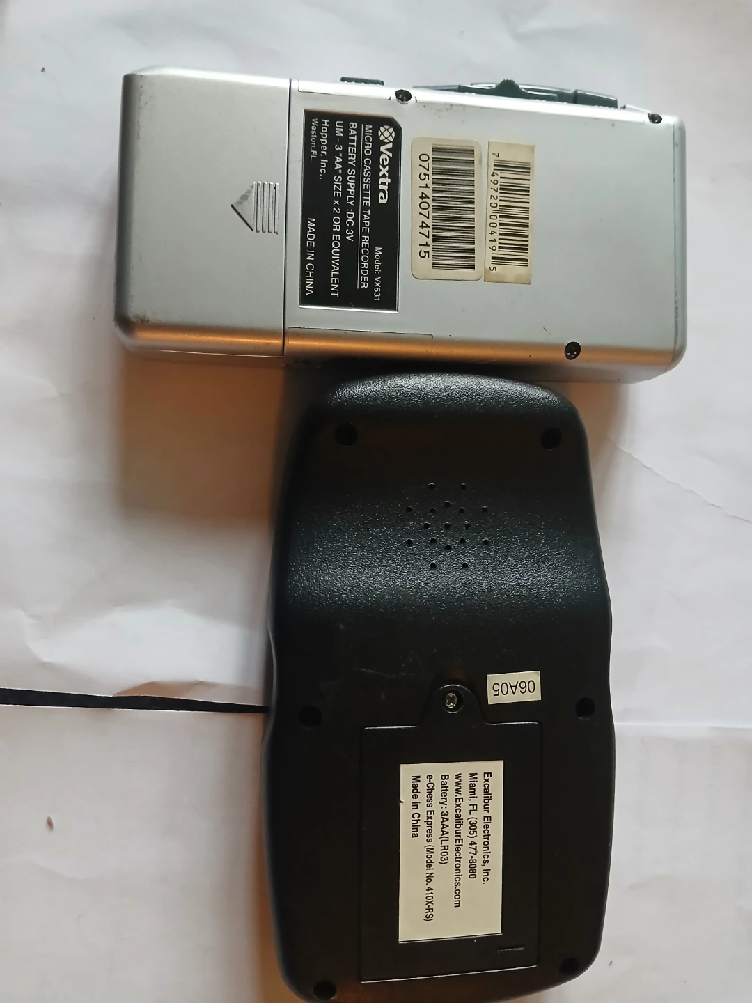 Vextra Micro Cassette Recorder & Excalibur e-Chess Express - photo 3