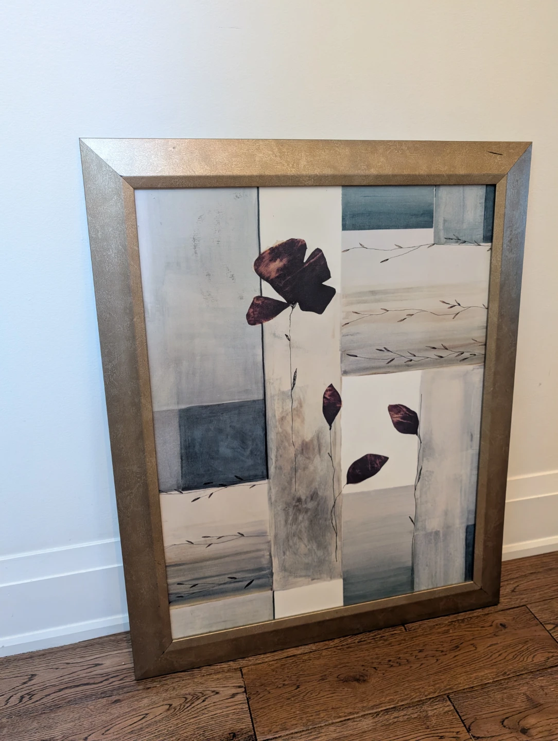 Framed Floral Abstract  Wall Art - photo 2