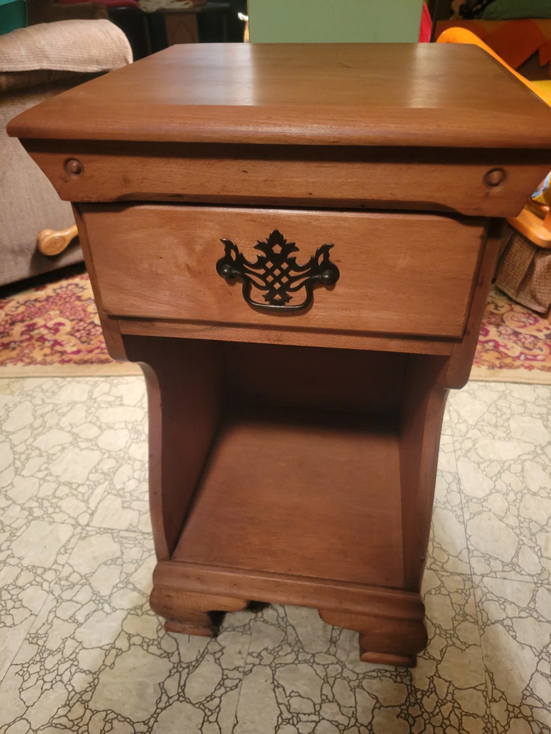 Wooden End Table Nightstand