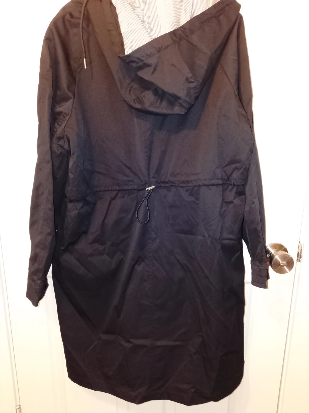 Vero Moda Chelsea Parka Coat - Black/Navy - Size M - photo 2