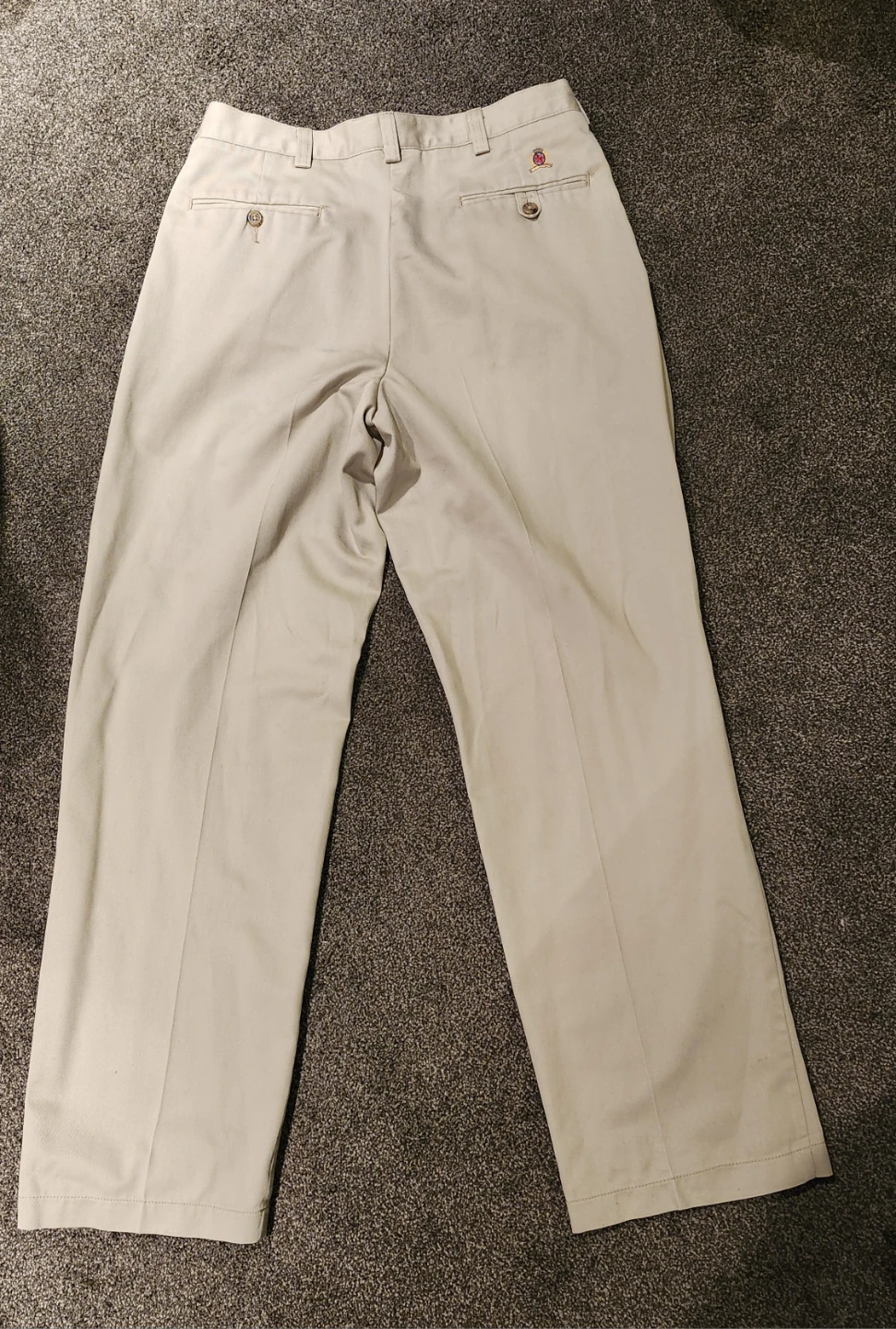 Tommy Hilfiger Khaki Pleated Pants Size 32x32 - photo 2
