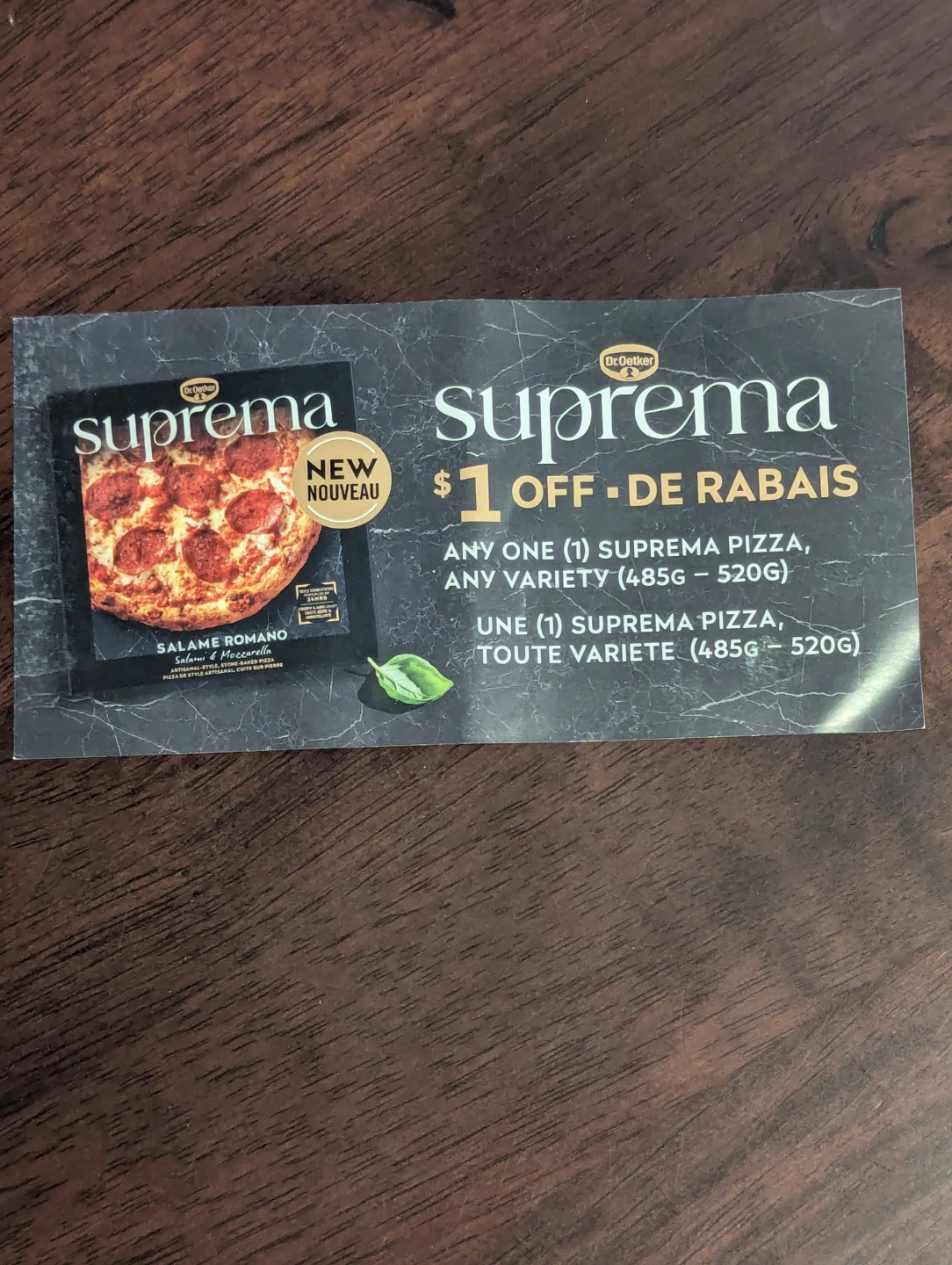 Suprema Pizza Coupon
