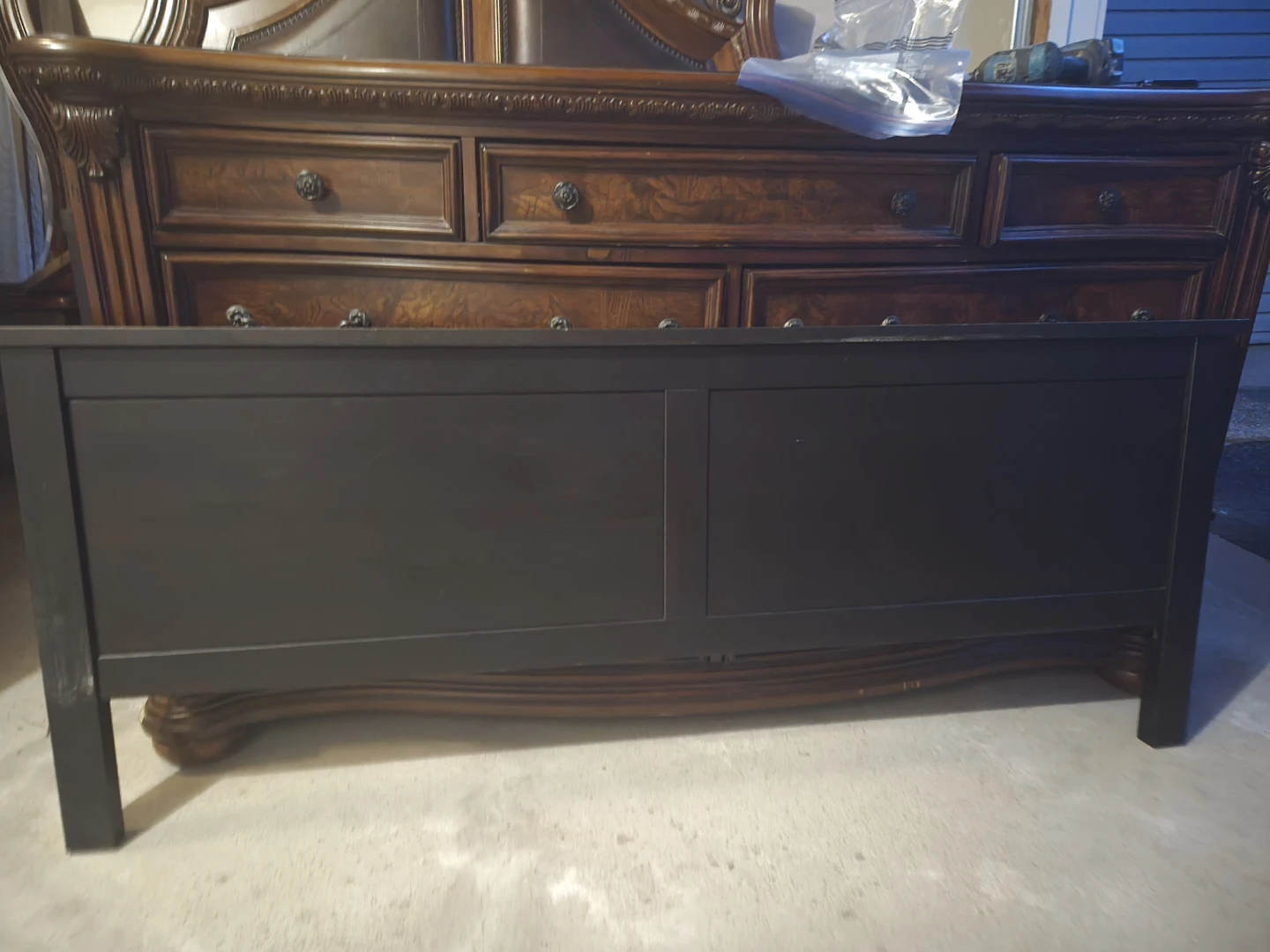 Dark Wood Bed Frame - photo 2