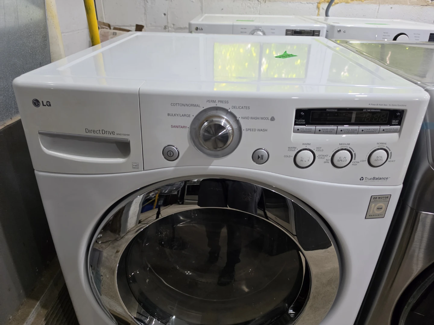LG 27" White Front-Load Stackable Washer Washing Machine - photo 2