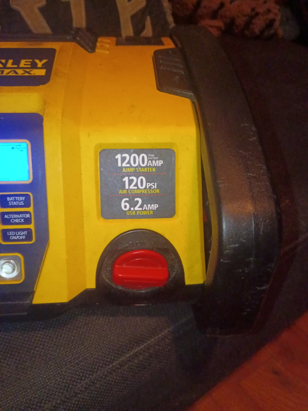 Stanley Fatmax 1200 Amp Jump Starter with Air Compressor - photo 4