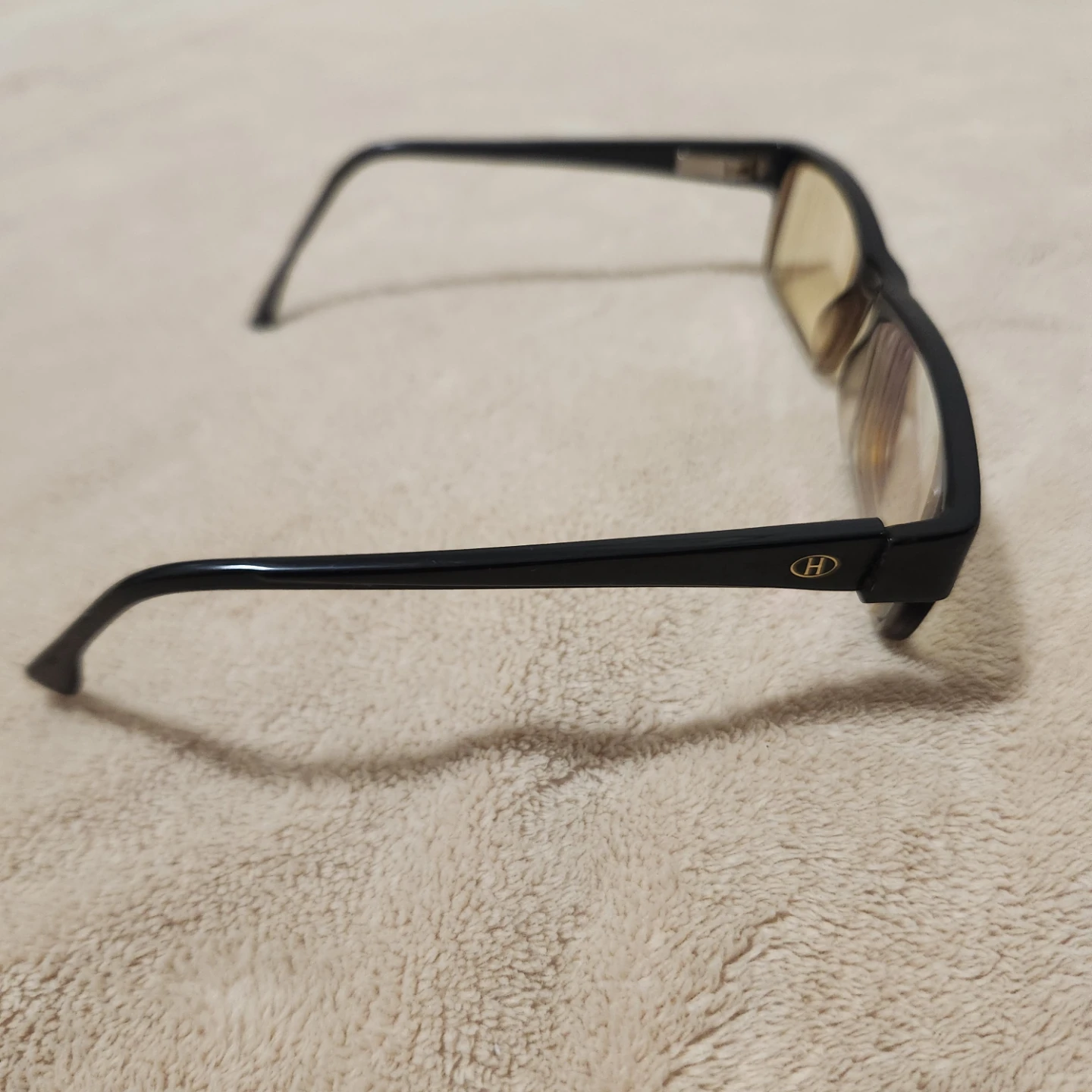Black Rectangle Glasses with "H" Logo - photo 3
