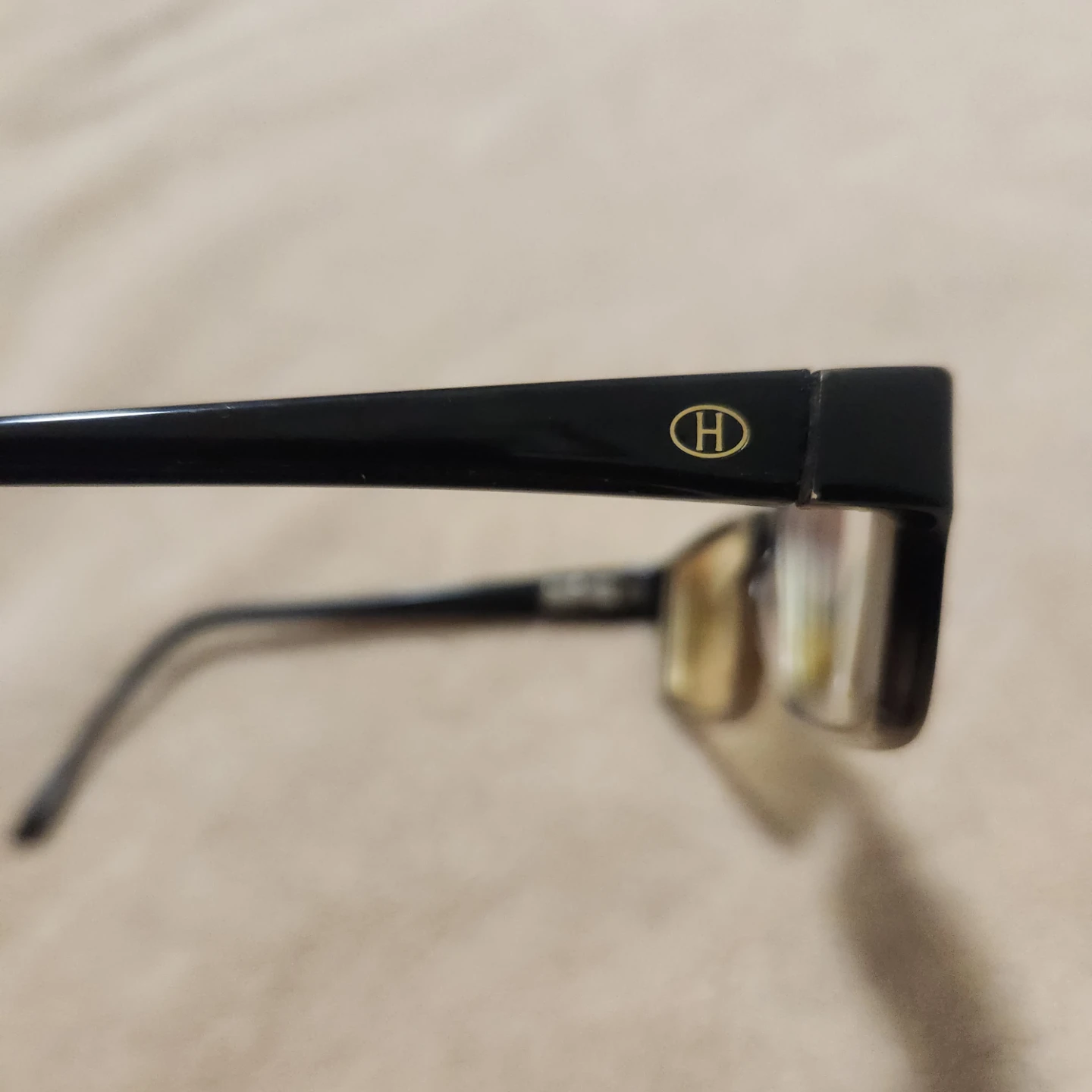 Black Rectangle Glasses with "H" Logo - photo 5