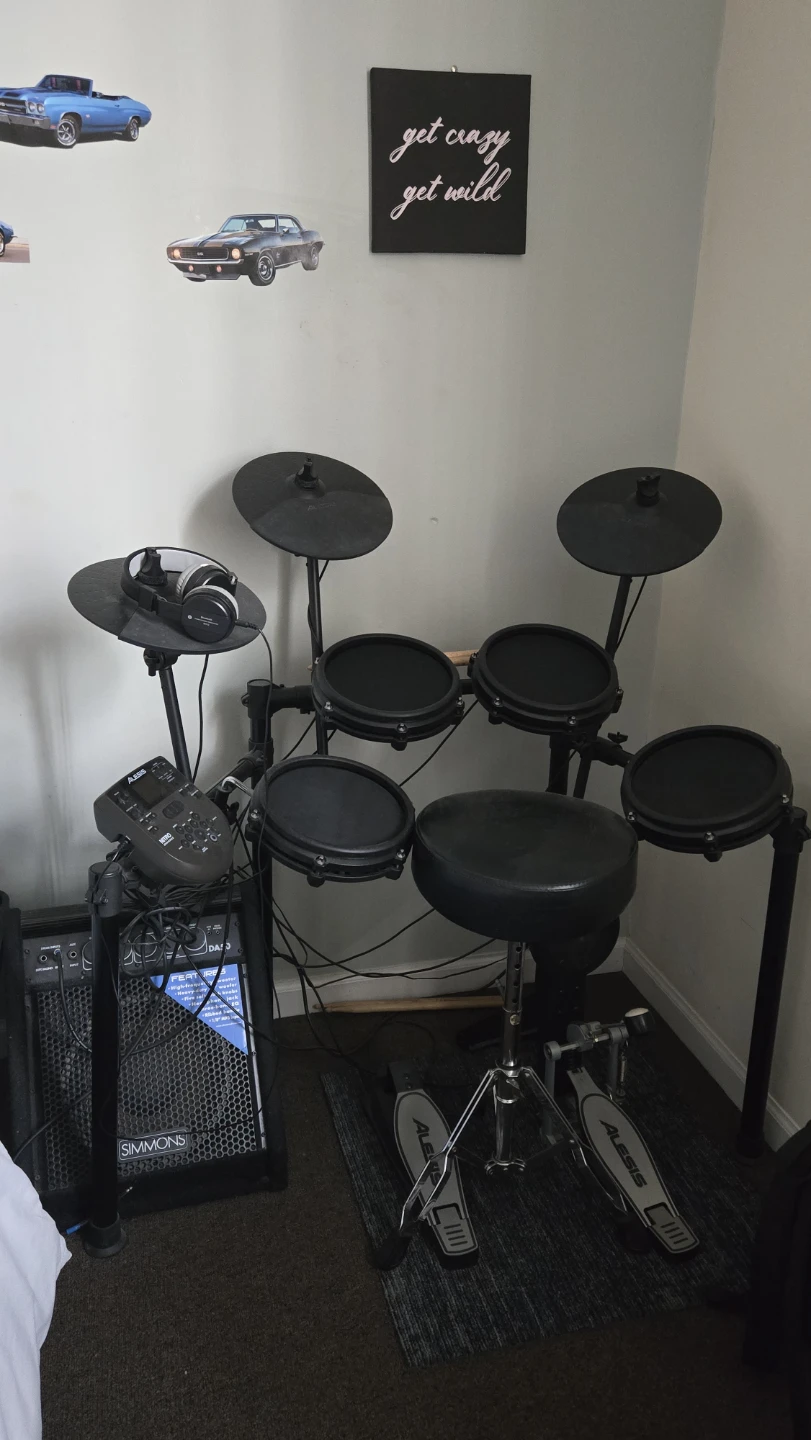 Alesis Electronic Drum Set with Headphones and Amp