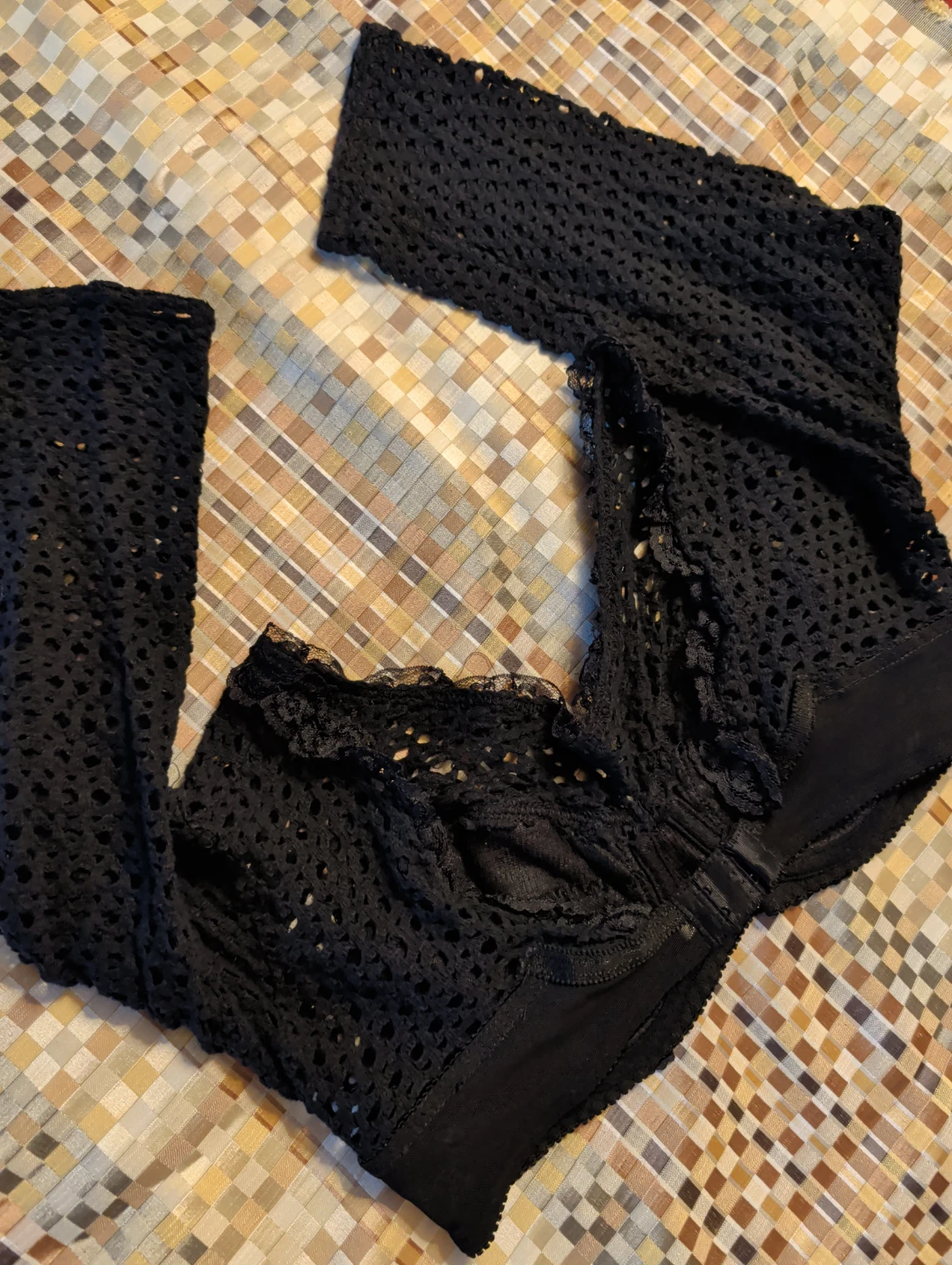 Black Crochet Bralette - photo 2