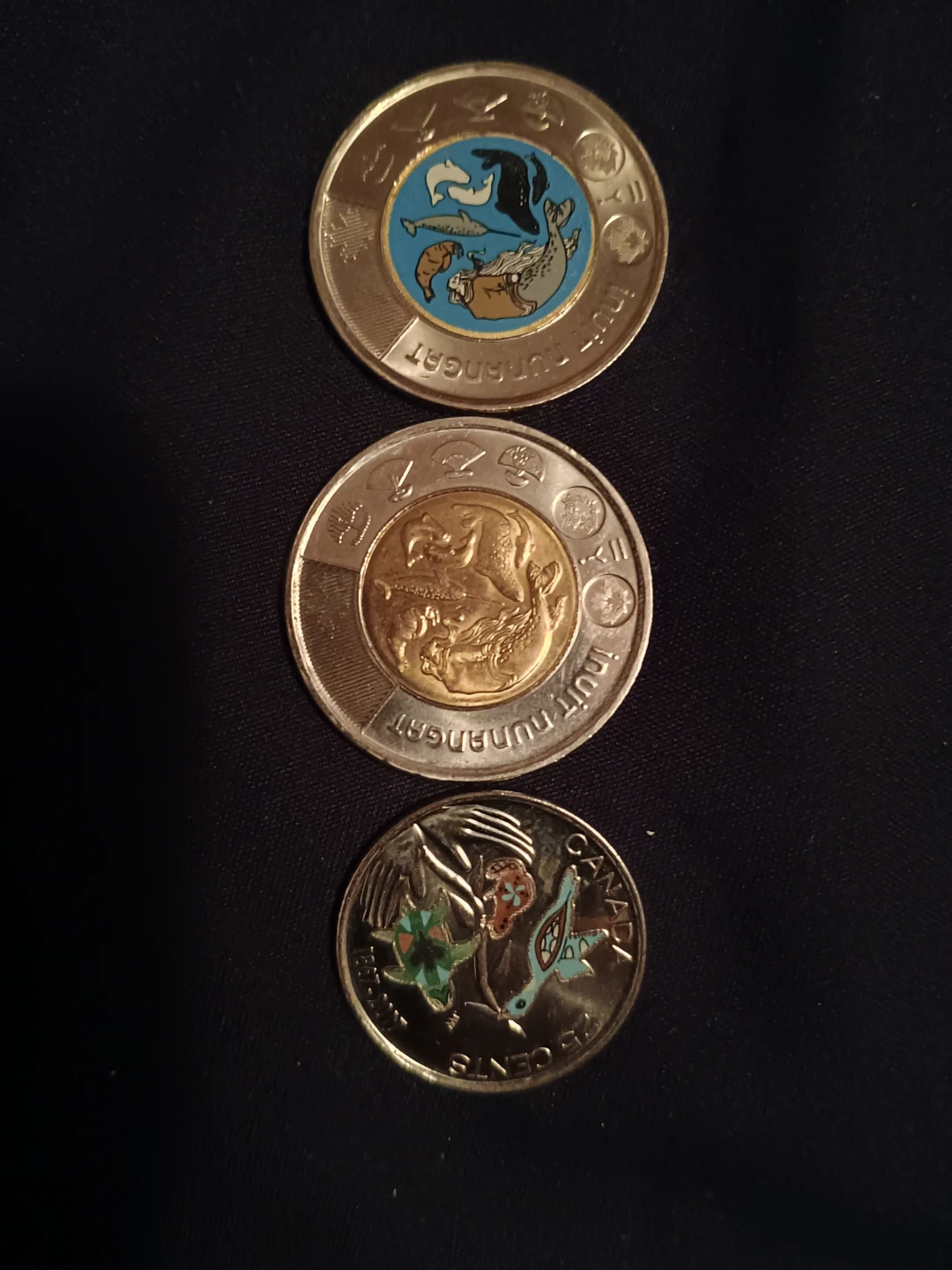 Canadian Loonie, Toonie, and Quarter Collection