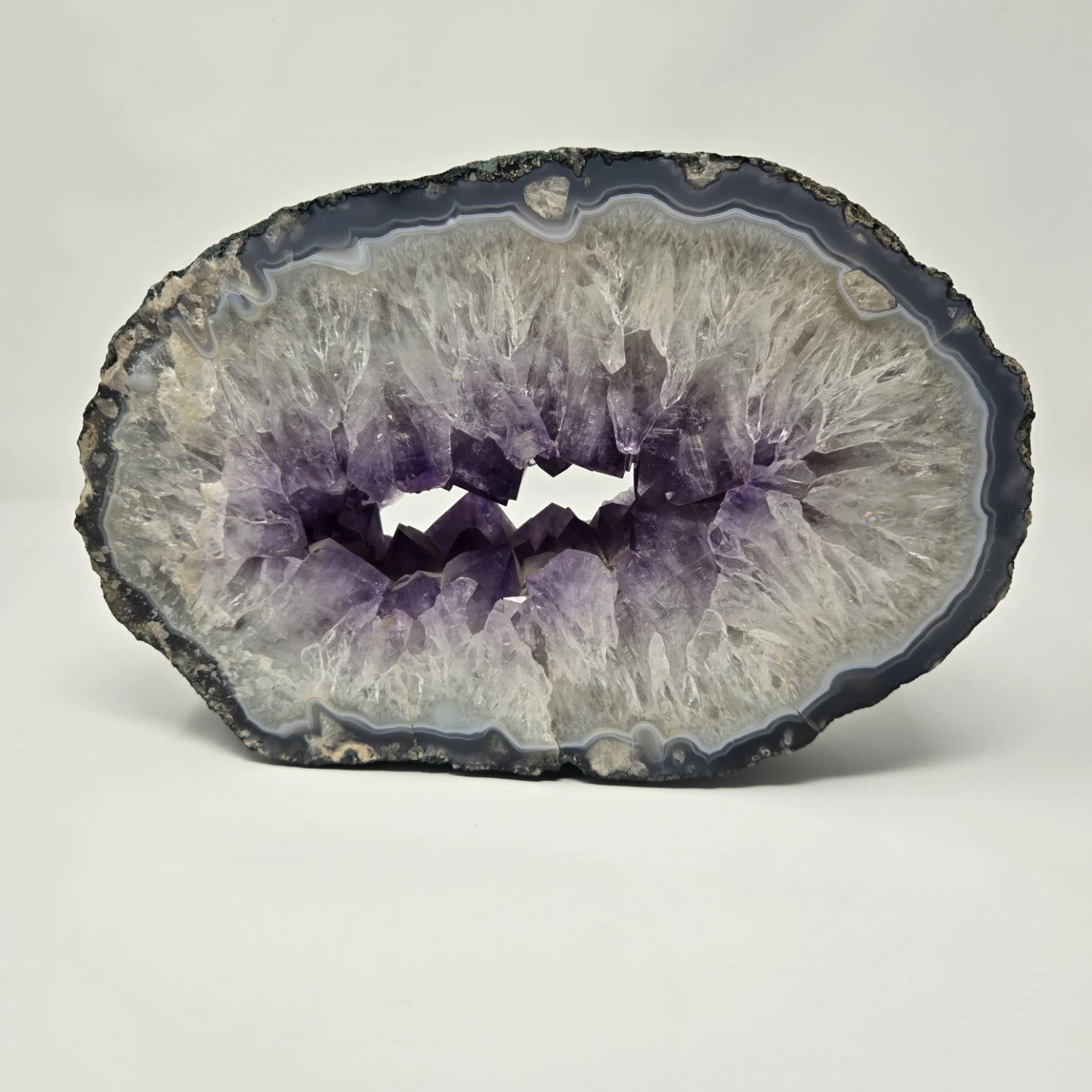 Large Amethyst Geode Slice Decor 11lbs
