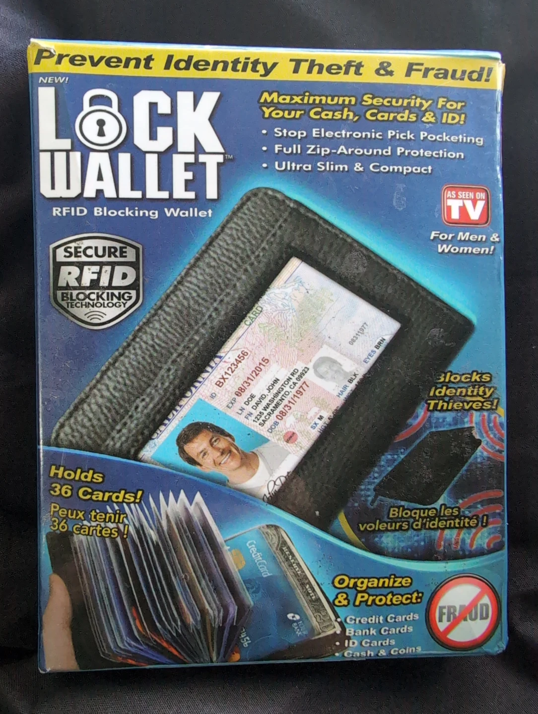 Lock Wallet RFID Blocking Wallet