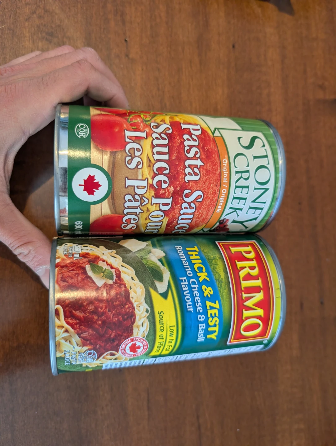 Stoney Creek Pasta Sauce & Primo Thick & Zesty Sauce