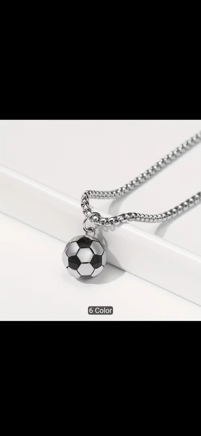 Soccer Ball Pendant Necklace - photo 4