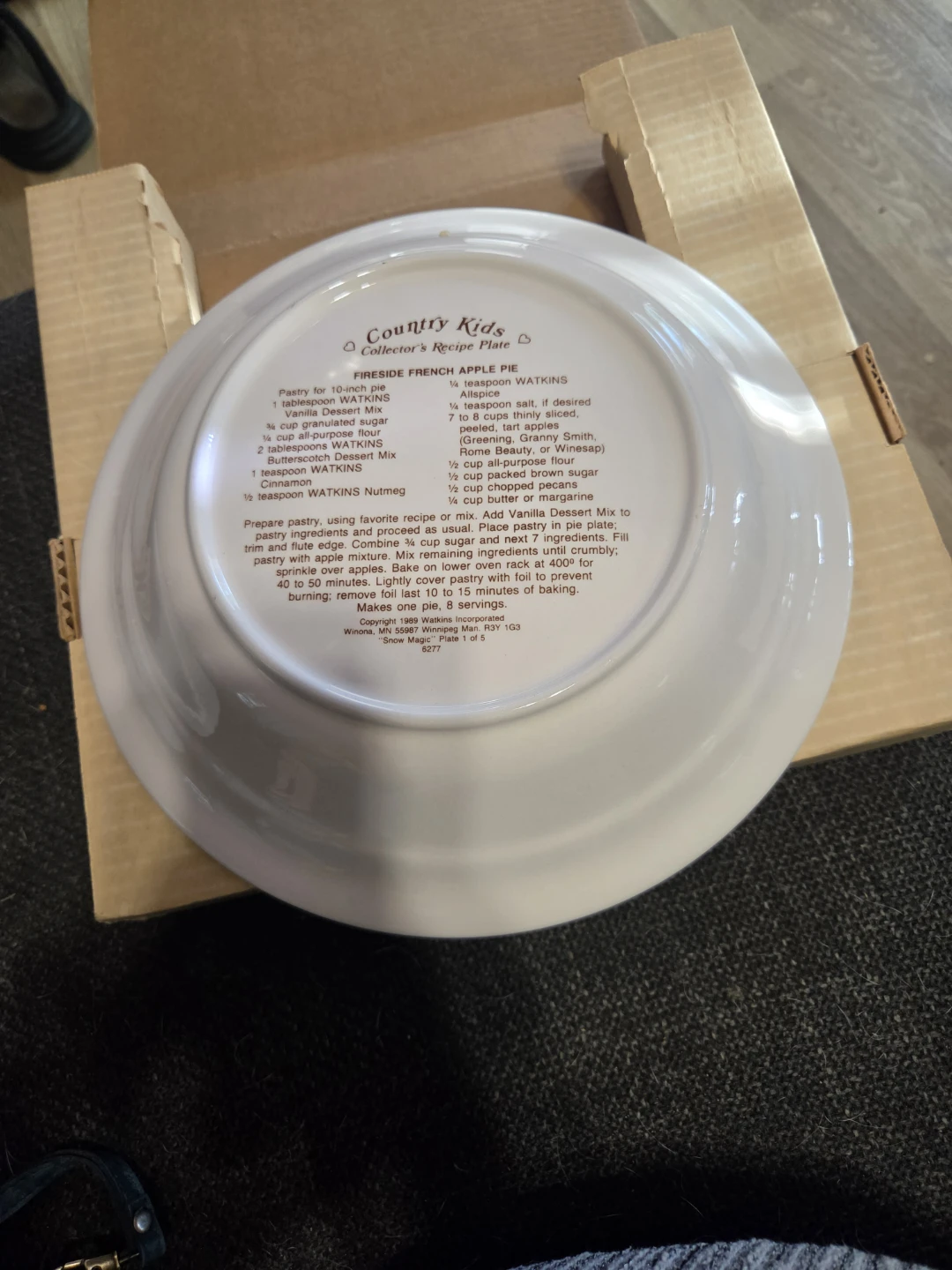 Watkins Country Kids Collector's Recipe Plate - photo 2